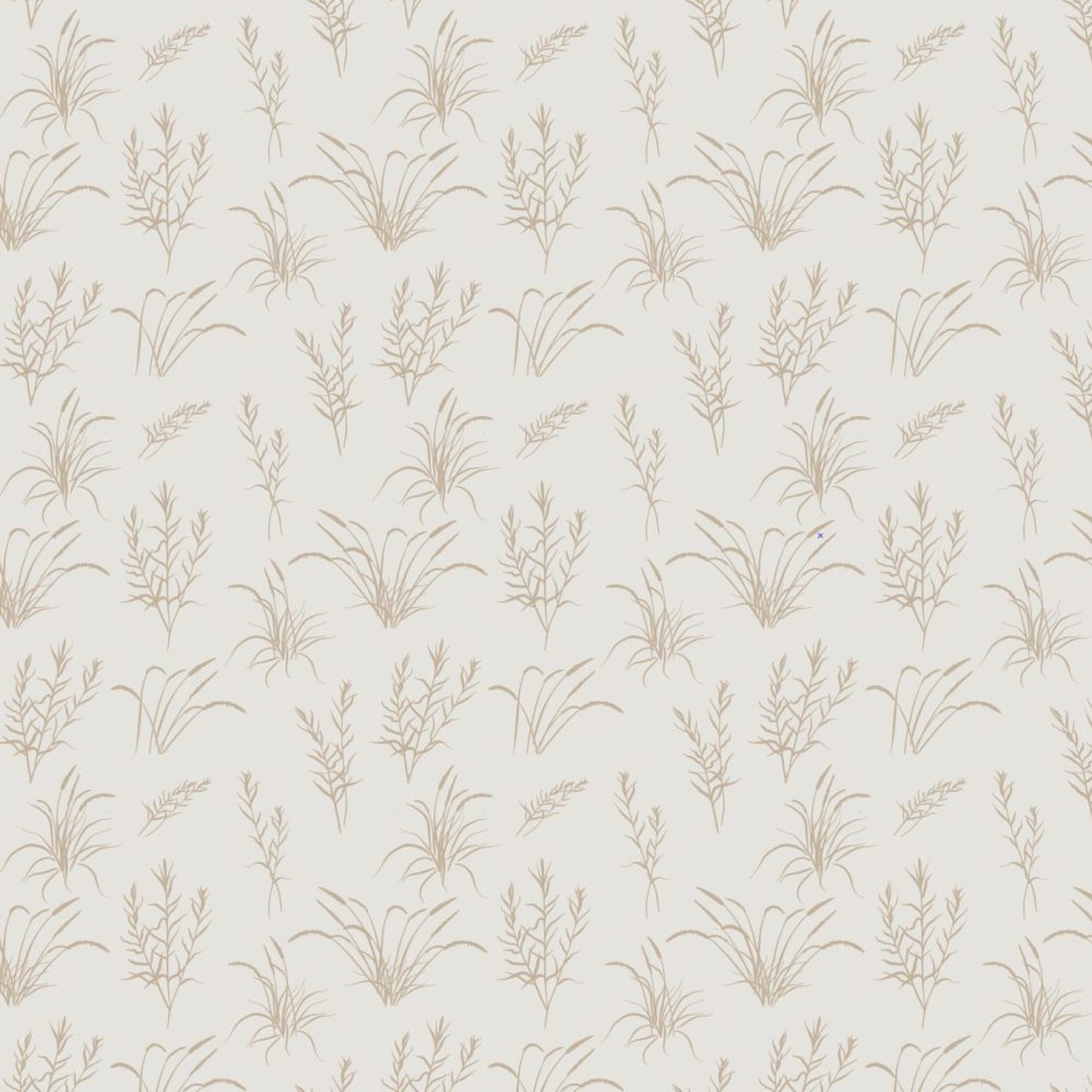 California Grassland wallpaper in Sand and beige